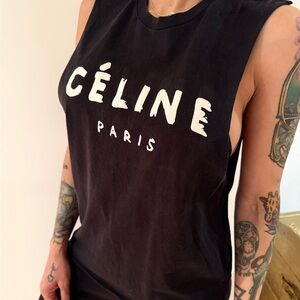 Black Upcycled Sleeveless Top